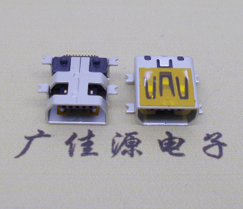 凤岗镇迷你USB插座,MiNiUSB母座,10P/全贴片带固定柱母头