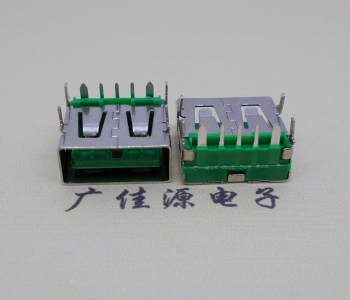 凤岗镇5A大电流 快充接口 USB5p绿胶芯 常规母座