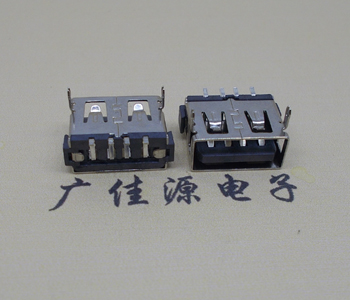 凤岗镇USB短体母座.超薄5.9H胶芯.移动电源接口