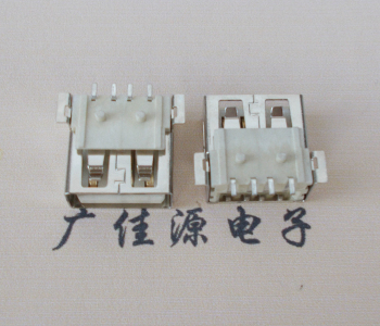 凤岗镇USB AF方形脚 贴片母座 1.0/1.2柱子直边接口