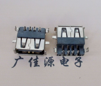 凤岗镇AF USB母座90度 DIP沉板3.9/4.9 耐高温有卷边