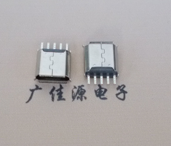 凤岗镇Micro USB接口 母座B型5p引脚焊线无后背