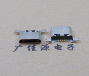 凤岗镇MK USB B Type 沉板0.9母座后两脚SMT口不卷边