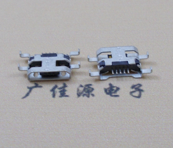 凤岗镇MICRO USB 5PIN接口 沉板1.6MM 四脚插板无导位