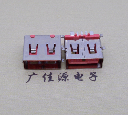 凤岗镇全贴片USB AF 5P大电流母座,接地线功能胶芯6.5MM