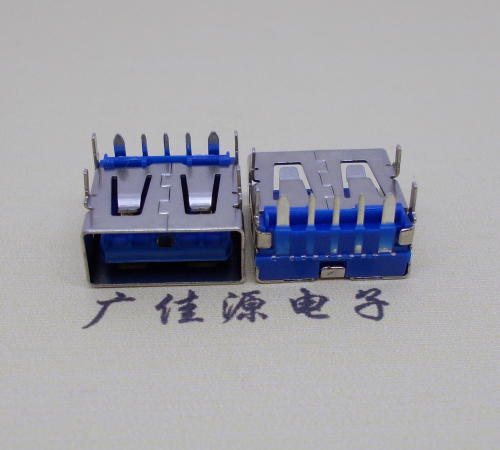 凤岗镇 USB5安大电流母座 OPPO蓝色胶芯,快速充电接口
