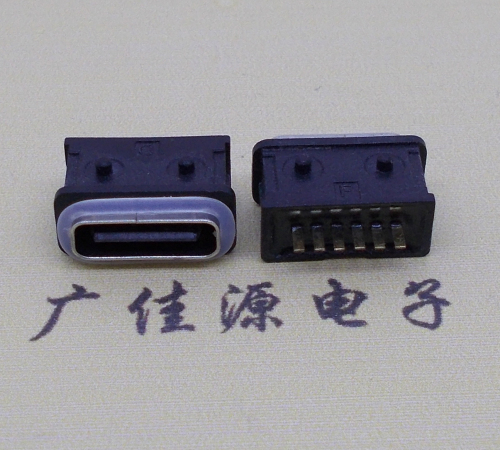 凤岗镇防水type-c6p母座立式直插带定位住连接器