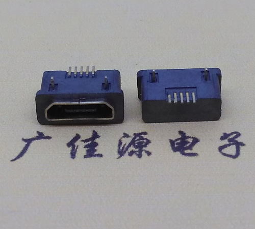 凤岗镇MICRO USB5p防水接口 90度卧式 两脚插板牢固
