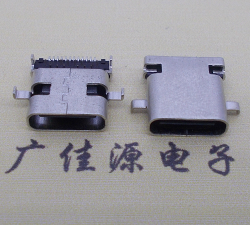 凤岗镇卧式type-c24p母座沉板1.1mm前插后贴连接器