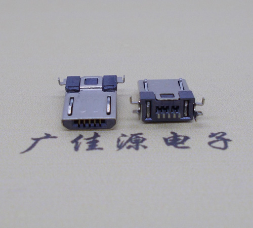 凤岗镇Micro usb焊板式公头贴片SMT款无弹超薄