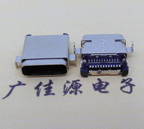 凤岗镇板上型type-c24p母座 卧式type-c母座连接器
